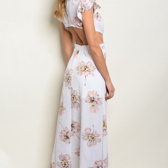 *CLEARANCE* Isabella Halter Floral Maxi - Picture 4 of 8